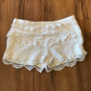 Urban Outfitters/Pins and Needles Crochet Shorts